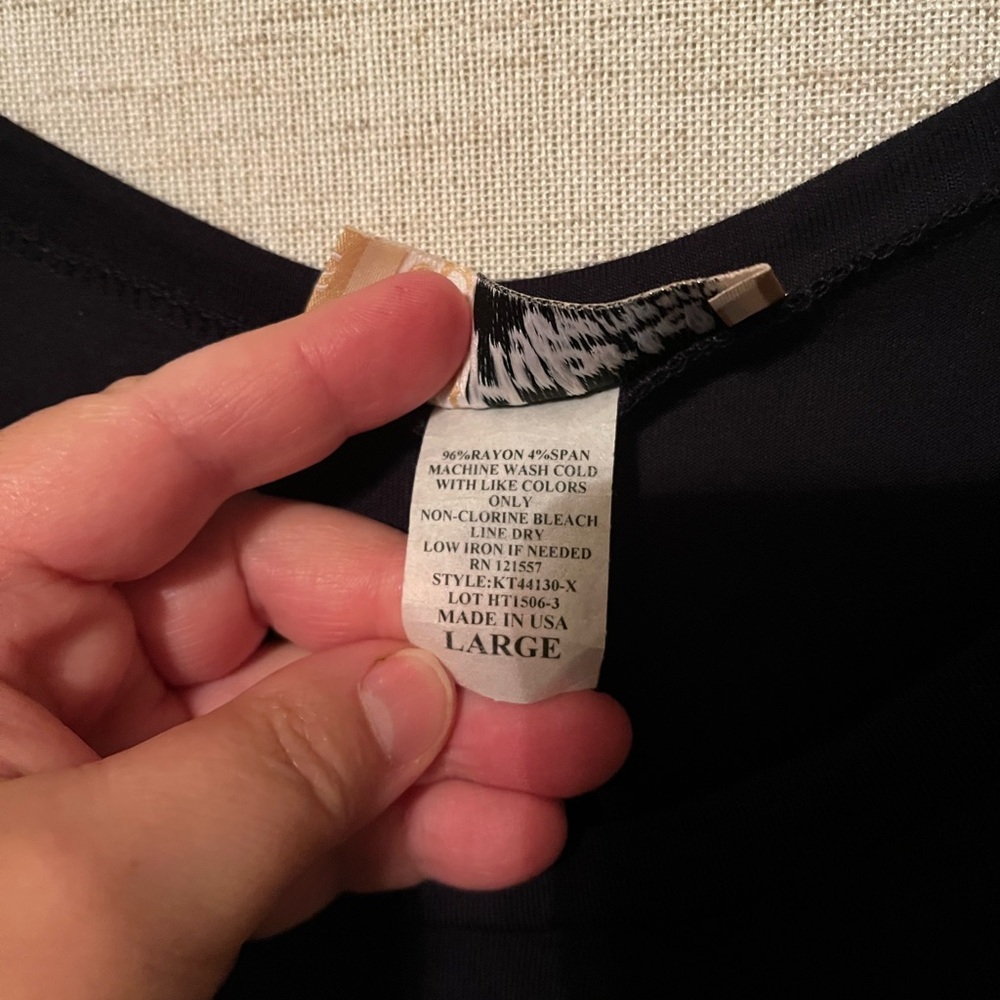 Hybrid Elegant Black Women's Top Size L - Picture 3 of 4